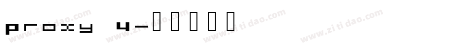 Proxy 4字体转换